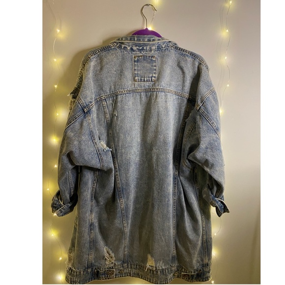 Pull and Bear long denim jacket - Picture 2 of 2
